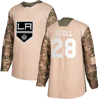 Men's Jarret Stoll Los Angeles Kings Veterans Day Practice Jersey - Camo Authentic