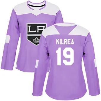 Women's Brian Kilrea Los Angeles Kings Fights Cancer Practice Jersey - Purple Authentic