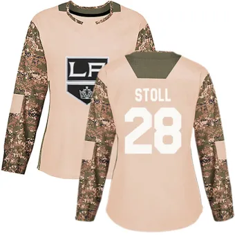 Women's Jarret Stoll Los Angeles Kings Veterans Day Practice Jersey - Camo Authentic