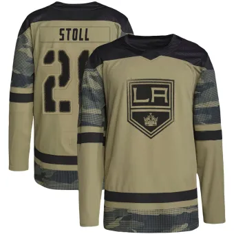 Youth Jarret Stoll Los Angeles Kings Military Appreciation Practice Jersey - Camo Authentic