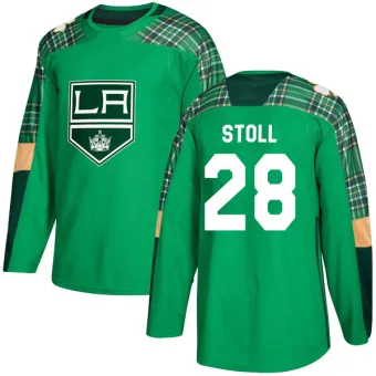 Youth Jarret Stoll Los Angeles Kings St. Patrick's Day Practice Jersey - Green Authentic
